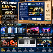Hisense 65" Class U6 Pro Series ULED MiniLED 4K Smart TV 2026 IA integrado WiFi 6 - Img 57889141