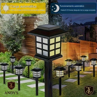 Juego de faroles solares - 4/5
