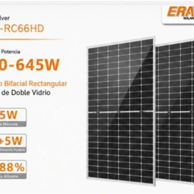 Paneles Solares 645W Bifaciales - 2/3