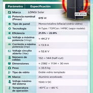 Panel LONGi 615W Bifacial - Img 56926621