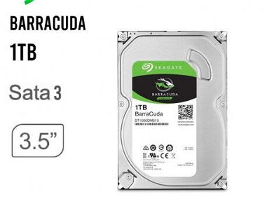 Disco duro interno Seagate BarraCuda de 1 TB – 3.5 pulgadas SATA 6 Gb/s 7200 RPM caché de 64 MB 🏳🏳🏳🚄53484401 - Img 67128384