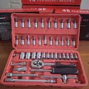 🧰 Juego de Cubos del 4,4 al 14mm. Con puntas para destornillador. 46 piezas.  Nuevos, Entregamos factura. - Img 53176239