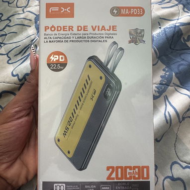 Power Bank de 20000 mAh con doble entrada v8/TC salida USB y pantalla de visualización digital - 2/3