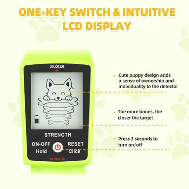 Juguete detector de metales para niños, detector de oro ligero con pantalla LCD, detector de metales ajustable para niño - 6/7