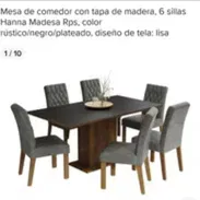 Juego de comedor de 6 sillas importado mensajería gratis en la Habana comunícate con Pedro - Img 52921053
