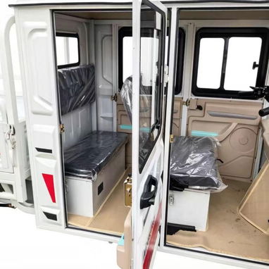 Triciculos Eléctricos Nuevos con Cabina para 4  Pasajeros y cama para Cargas, Bateria 72 Volt - 58 Amp, Motor 1800 W - 3/3