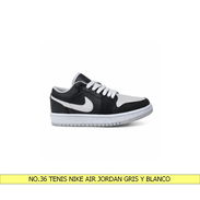 NO.36 TENIS NIKE AIR JORDAN GRIS Y BLANCO - Img 55758979