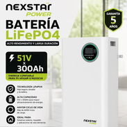 🔋 BATERÍA NEXTAR 15 kWh – LIFEPO4 – COMPATIBLE CON MUST – NUEVA – $2540 USD 🚛 - Img 55824730