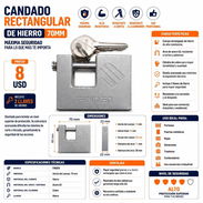 Candado Rectangular de Hierro Finder 70mm - Img 57192593