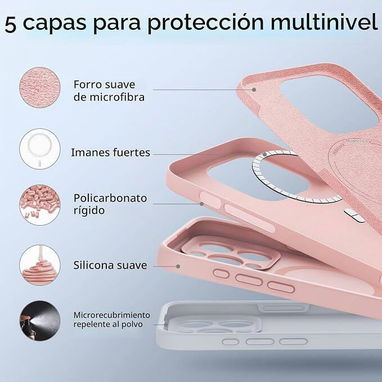 🪷ESR Funda para iPhone 15 Pro con MagSafe – Rosa🪷 - 4/6