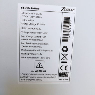 Baterías 12.8 V 314 Ah - 2/3
