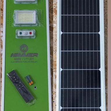 Lámpara recargable solar para exterior 400W - Img 123855124