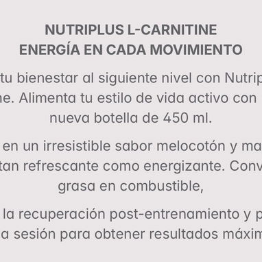 NUTRIPLUS L-Carnitine - Img 119815972