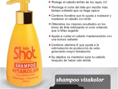 Shampoo matizador .shampoo vitacolor.tratamiento dos fases.tratamiento con biotina - Img 69273403