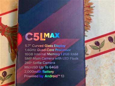 Vendo BLU C5LMax,5.7" Display, 1.4GHz  Processor 16GB Memoria,  2GB RAM, 5MP camara en 75 Usd o al cambio actual cup - Img main-image