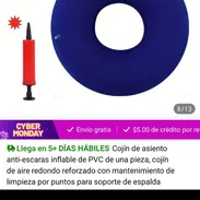 Cojín inflable con bomba, para hemorroides - Img 55487060