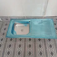 🚧 FREGADERO DE COCINA CON ESCURRIDOR DE ACERO INOXIDABLE 100 x 50 x 8 cm 🚧 - Img 54325676