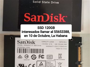 SSD SanDisk 120gb 6500 llamar al 55653388 - Img 68626273