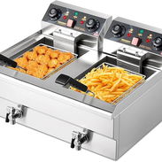 🔥 Freidora Eléctrica Comercial ROVSUN 24.9QT (≈23.6L) – Doble Tanque, Doble Potencia 🔥 - Img 55817814