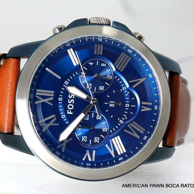 Reloj FOSSIL plataforma GRANT cronógrafo MOD. FS5151 cuarzo japonés caja: 44mm y manillas cuero legítimo, NUEVO EN CAJA. - Img 111402186