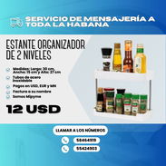 🤍 ESTANTE ORGANIZADOR MULTIFUNCIONAL DE 2 NIVELES 💲 Precio: 12 USD - Img 56173847