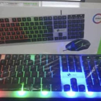 Combo de teclado y mouse con luces RGB - Img 119377540