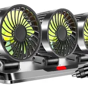 Ventilador Para Auto De 3 Cabezas Ajustables Portátil 12/24v - Img 51362386