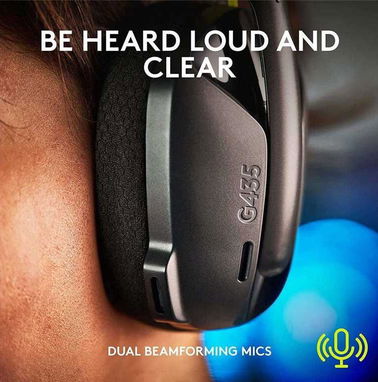 🎁 Auriculares Logitech G435 Lightspeed Wireless Negro ✅USB-C, USB-A, 40mm, 20hz-20khz, 45ohm, 165g, Micrófono, Headset - Img 86944392