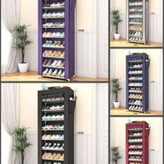 Organizador de Zapatos de 10 Niveles con Cortina Antipolvo (cj-gu) - Img 53527695