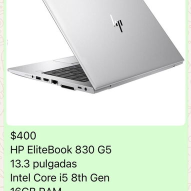 Laptop Lenovo Thinkpad L490 y Laptop HP EliteBook 830 G5 | Anuncios-cu - Img 121355607