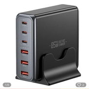 Cargador carga rapidia de 85 w , marca Essager. Multipuerto. Puertos Usb y Tipo C . - Img 55893468