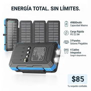 Cargador con Panel Solar Power Bank 49800mAh - Img 56446166