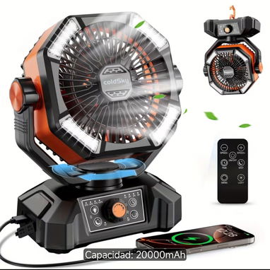 Ventilador recargable personal COLDSKY(EL MEJOR)) - 3/5