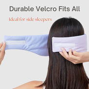 Máscara de dormir  🎀😴 opaca doble cara con 2 tapones de oído 🎧 ideal para viaje, descanso y sueño profundo - Img 56495573