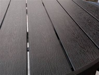 Juego de mesa +4-Sillas ( imitación madera ) Material resistente - Img main-image