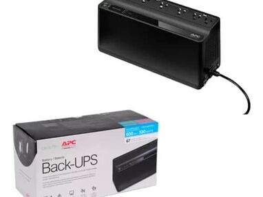 Back-up APC de 600va, 120V, 1 puerto de carga USB y 7 tomas de salida NEMA. Nuevo. - Img main-image-43798267