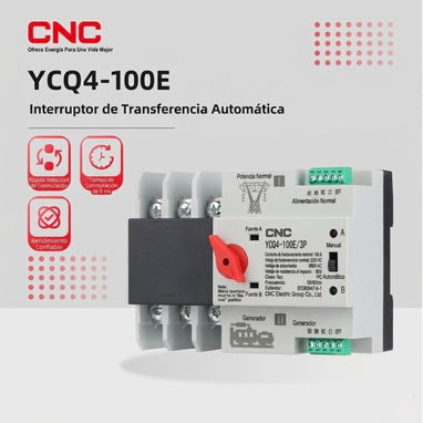 Interruptor de Transferencia Automática CNC 4P 100A 220V - 2/2