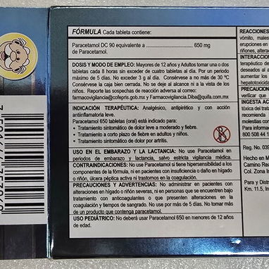 Paracetamol de 650mg caja de 24 tabletas! - Img 112523607