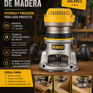 200 dolares Router fresadora Dewall con caja de fresas azules. 59351494 Tony - Img 55282812