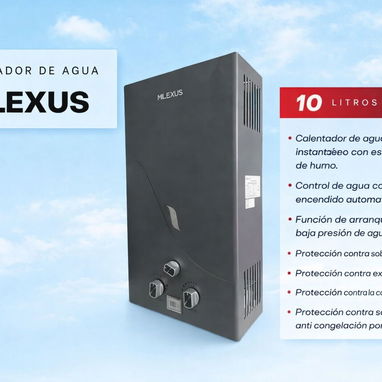 Calentador de agua Milexus de 20 litros - Img 122964467