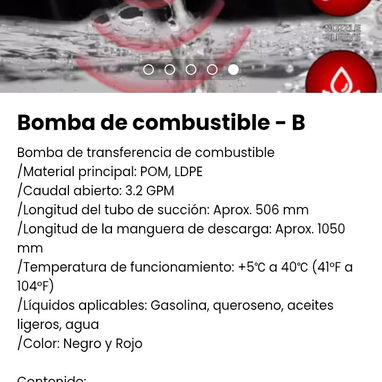 Bomba de combustible - B. Bomba de transferencia de combustible. Nueva - Img 106512481