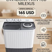 Lavadora semiautomática Milexus de 9 kilos - Img 55727147