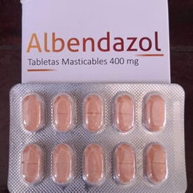 ⚕️- Albendazol 400 mg, 1 Tira de 10 Tableta (Masticables) -⚕️ - Img 101713038