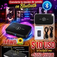 🎶🔥 ¡LLEVA TU MÚSICA AL SIGUIENTE NIVEL! 🔥🎶 📡 ADAPTADOR BLUETOOTH AUDIO 📡 ✨ ¡Convierte tu equipo de sonido en BLUET - Img 57105449