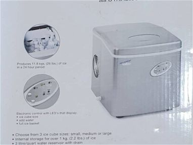 Maquina de hielo 🧊 de hielo de 26 y 40 libras de hielo diario nuevas en caja - Img 67868859