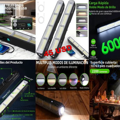 Lámparas recargables de 8 y 12 horas - 2/9