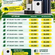 Kit solar de 3k, 4k, 6k, 12k - Img 58154640