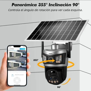 Seguridad con cámara inalámbrica de doble lente. - Img 126063527