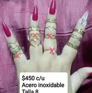 anillos de acero inoxidable $450 - Img 50483221