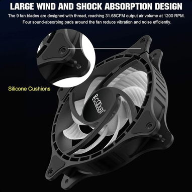 (X) Fanes de PC Ventiladores PCCOOLER FX120 (Paqt de 3) $46.91 - Img 126479241